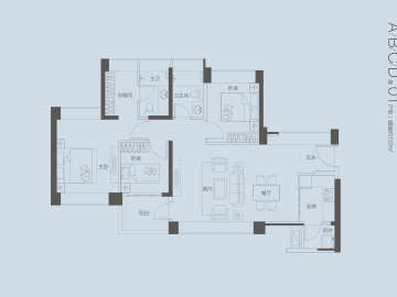 華僑城新天鵝堡叁期 01戶型 - House730
