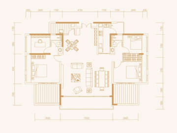 大族雲峰二期 C座一單元01頂樓戶型 - House730