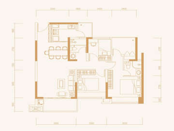 大族雲峰二期 D座二單元06戶型 - House730