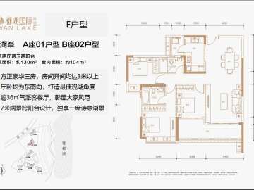 南馳都湖國際 御湖峯 A座01戶型 B座02戶型 - House730