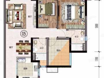 普君新城·華府二期 3座05戶型 - House730