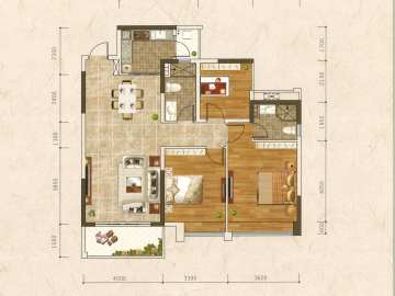 振業天頌 1、4棟 111㎡叁房 - House730