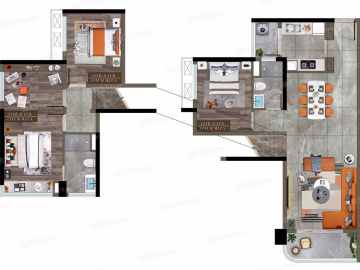 陽光城·佛山半島 115方奇數層戶型 - House730