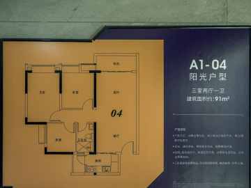 合生中央城 91平方叁房 - House730