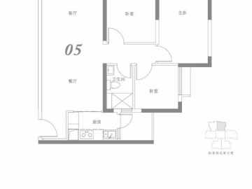 合生中央城 94平方叁房 - House730