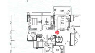 中山錦繡海灣城 叁房戶型 - House730