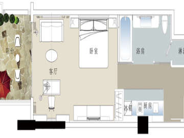 觀瀾湖酒店公寓 單間,空中花園別墅 - House730