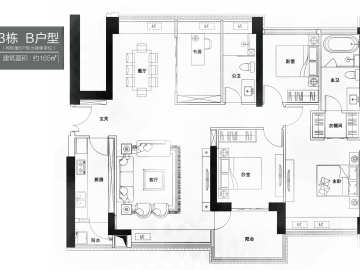 香山美墅雲頌 3棟B戶型 - House730