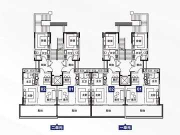 合正東部灣 洋房87-90棟二層平面圖 - House730