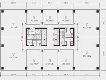 萬科星宸大廈 95-1878㎡辦公低區 - House730
