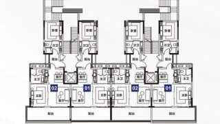 合正東部灣 洋房87-90棟叁層平面圖 - House730