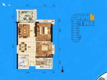 富力灣 兩房 - House730
