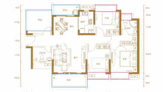 惠州天益城 108平叁房戶型 - House730