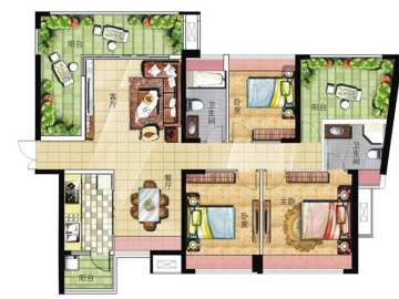 惠州金沙世紀城 四房戶型 - House730