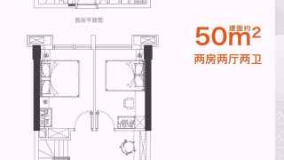 越秀·萬力星悅峯 50平方兩房 - House730