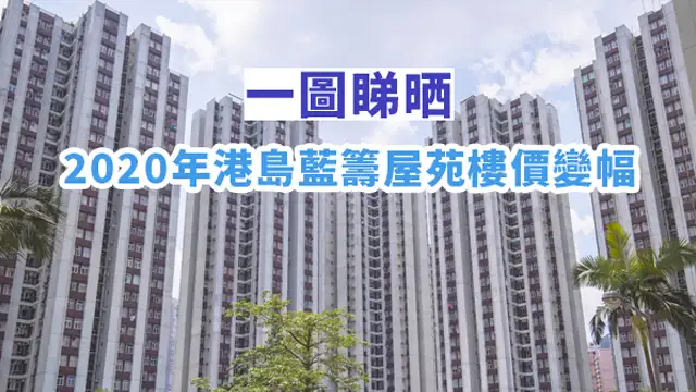 市道行情-2020年港岛主要蓝筹屋苑楼价变幅-House730