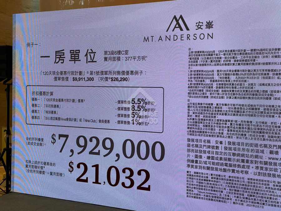 本地-華懋安峯推首推68伙  3房折實賣1630萬-House730