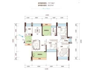 泰盈玖悅灣 叁房兩廳兩衛 - House730