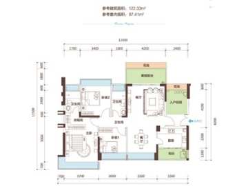 泰盈玖悅灣 叁房兩廳兩衛 - House730