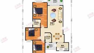 天明豪庭 3室2厅2卫 - House730