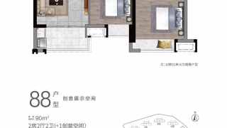 華潤仁恒·公園四季 88户型 - House730