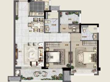 世茂國風濱江 国玦户型 - House730