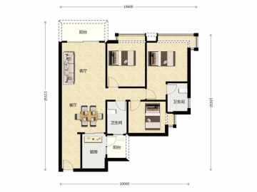 濱海明珠 101平户型 - House730
