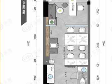 天安數碼城 新三期平层45平 - House730