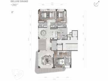 鵬瑞皓玥灣 带装修280方奢华大平层 - House730