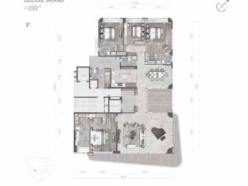 鵬瑞皓玥灣 带装修350方奢华大平层 - House730