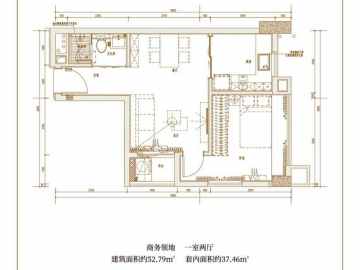 保利天悅花園 52.79平方1房 - House730