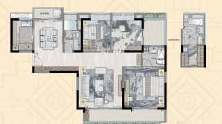 信達金茂府 120平方叁房 - House730