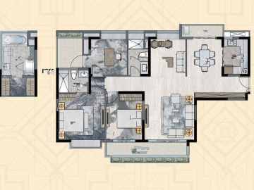 信達金茂府 140平方叁房 - House730