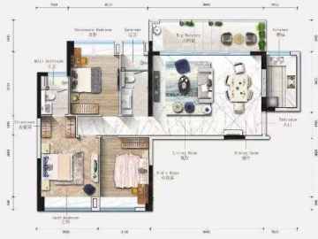 鴻瑞壹品 6棟B座01戶型 - House730