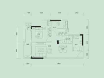 中珠山海間2期 4栋-B户型 - House730