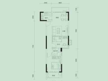 中珠山海間2期 4栋-D户型 - House730