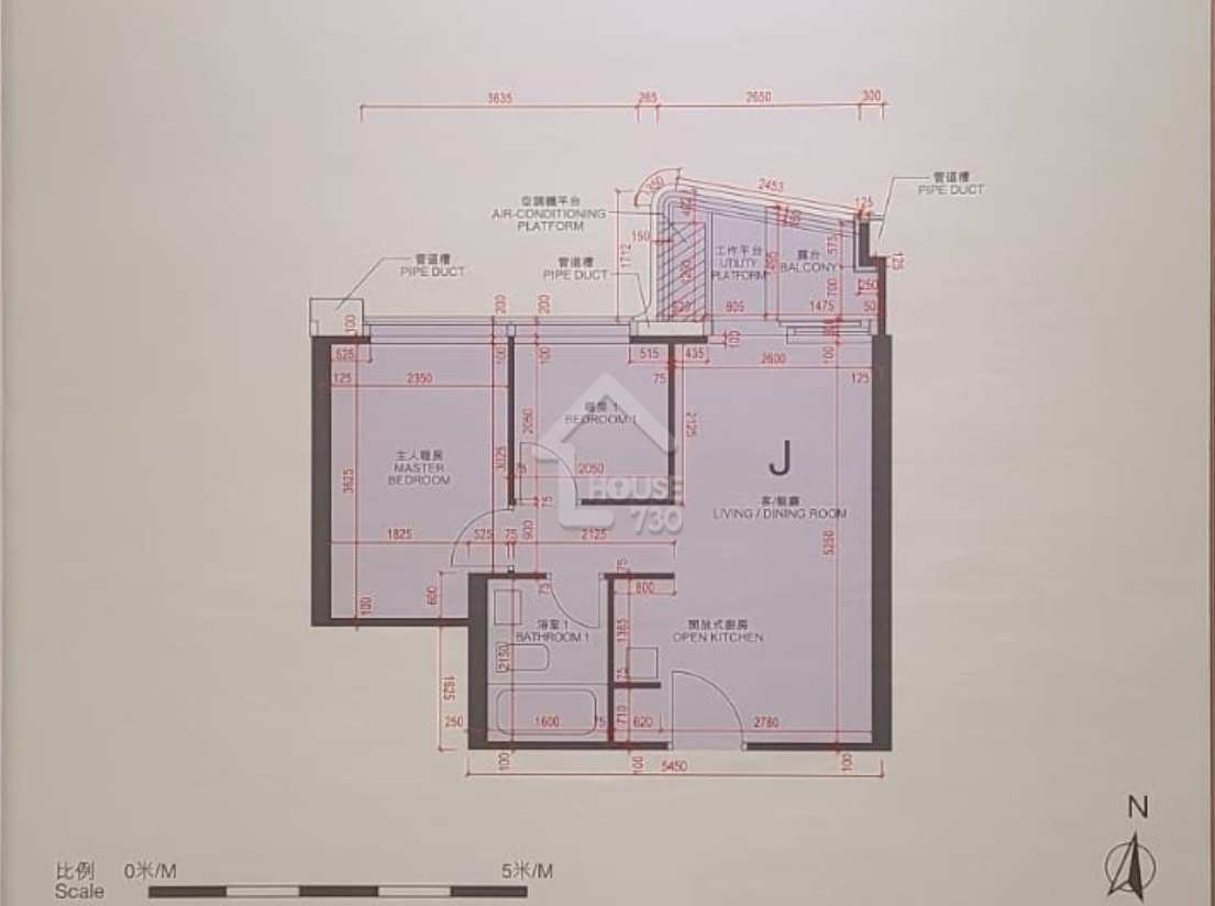 維港1號絕大部分單位皆將露台及工作平台合併，打造成一個38平方呎的空間，有助提升實用性。