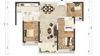 大中華幸福城 叁房兩廳兩衛 - House730