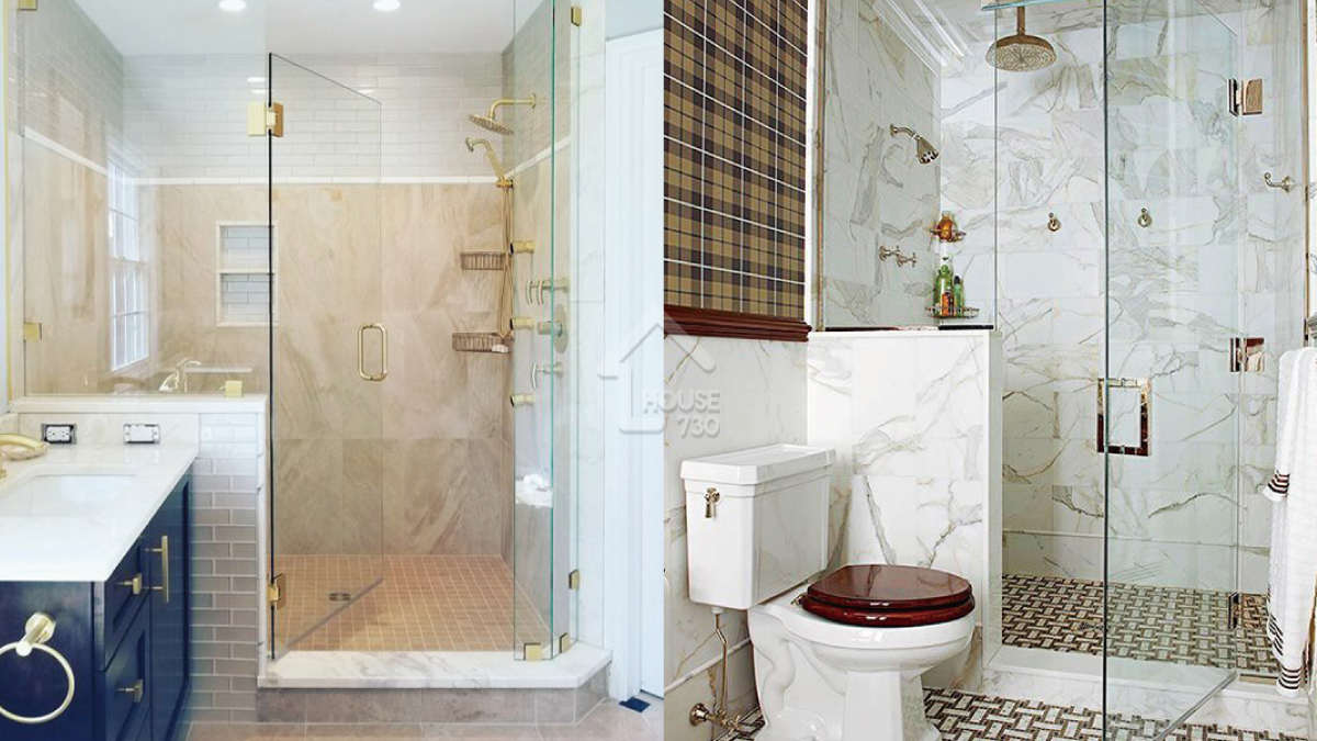 設計案例二︰半高牆與浴屏 玩出浴室風格