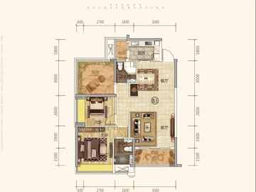 奧園海泉華庭 96㎡ - House730