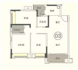 招商依雲華府 叁房兩廳兩衛兩陽臺 - House730