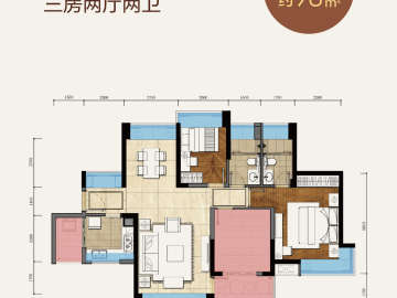 五洲東方墅 叁房兩廳兩衛 - House730