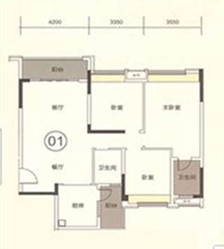 招商依雲華府 叁房兩廳兩衛 - House730