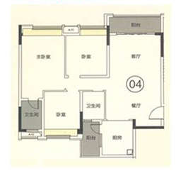 招商依雲華府 叁房兩廳兩衛 - House730