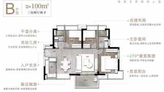 水岸·君悅東方 100平B户型 - House730