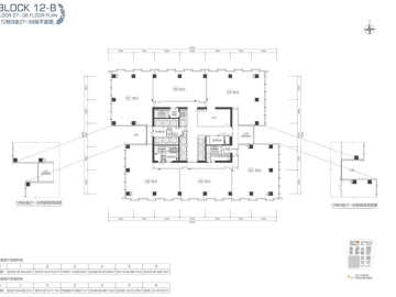 深圳灣科技生態園 12栋B座27-38层平面图2522-2610㎡ - House730