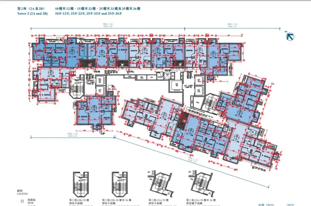 第二座的两房单位或可望海景