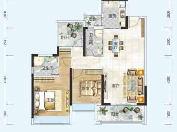 惠陽振業城·雲著 U组团C4户型 - House730
