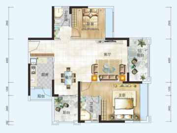 惠陽振業城·雲著 U组团C2户型 - House730