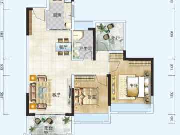 惠陽振業城·雲著 U组团B2户型 - House730